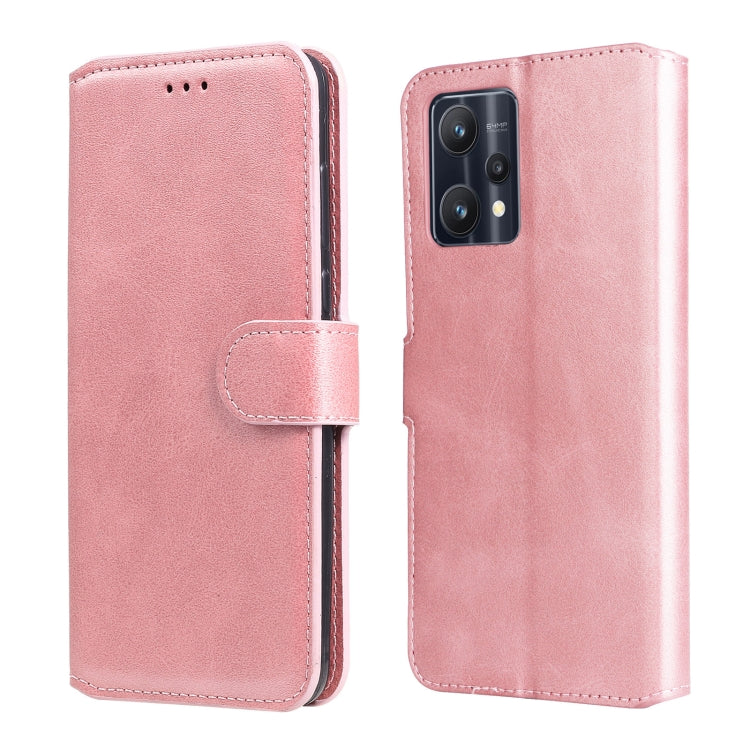 Custodia in pelle a conchiglia classica in vitello, For OPPO Realme 9i / A36 / A76 / A96 4G, For OPPO Realme 9 Pro+, For OPPO Realme 9 Pro / Realme V25, For OPPO Realme C31