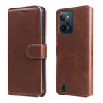 Custodia in pelle a conchiglia classica in vitello, For OPPO Realme 9i / A36 / A76 / A96 4G, For OPPO Realme 9 Pro+, For OPPO Realme 9 Pro / Realme V25, For OPPO Realme C31