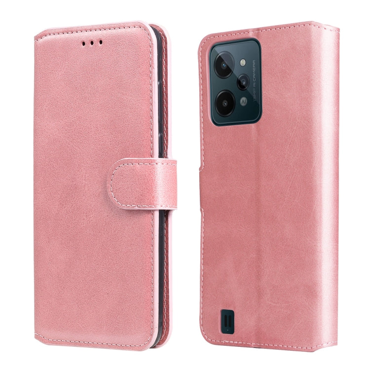 Custodia in pelle a conchiglia classica in vitello, For OPPO Realme 9i / A36 / A76 / A96 4G, For OPPO Realme 9 Pro+, For OPPO Realme 9 Pro / Realme V25, For OPPO Realme C31