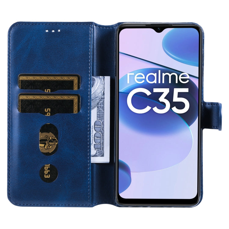 Custodia in pelle a conchiglia classica in vitello, For OPPO Realme C35, For Honor 50 SE / Huawei nova 9 SE, For OPPO Realme GT Neo3, For Honor 50 Pro / Huawei nova 9 Pro