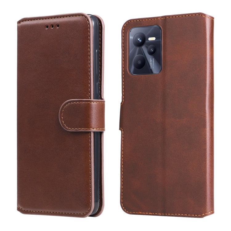 Custodia in pelle a conchiglia classica in vitello, For OPPO Realme C35, For Honor 50 SE / Huawei nova 9 SE, For OPPO Realme GT Neo3, For Honor 50 Pro / Huawei nova 9 Pro