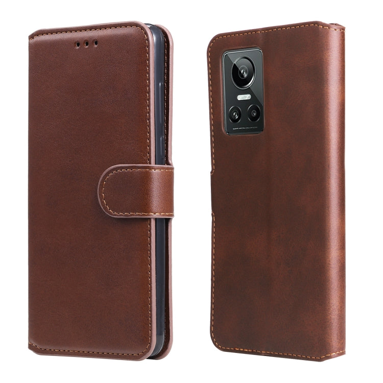 Custodia in pelle a conchiglia classica in vitello, For OPPO Realme C35, For Honor 50 SE / Huawei nova 9 SE, For OPPO Realme GT Neo3, For Honor 50 Pro / Huawei nova 9 Pro