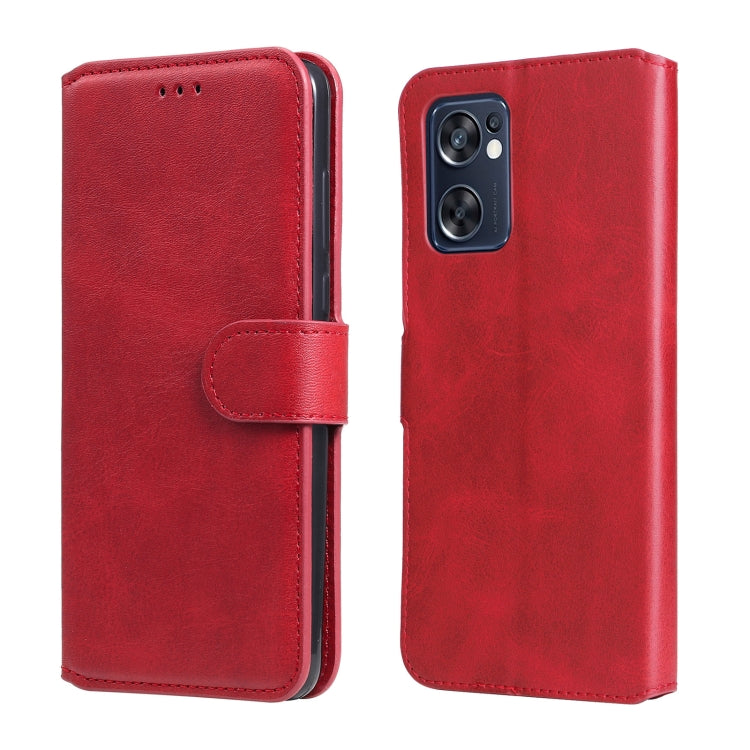 Custodia in pelle a conchiglia classica in vitello, For OPPO Realme GT2 Pro, For OPPO Reno7 SE 5G, For OPPO Reno7 Z 5G / A96 5G, For vivo Y55 5G / Y75 5G / T1 5G