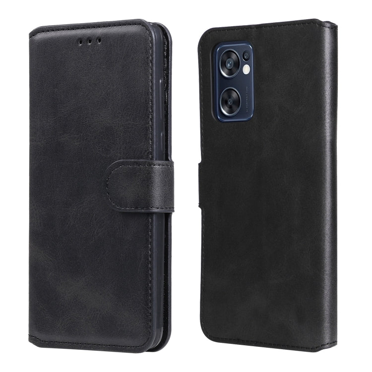 Custodia in pelle a conchiglia classica in vitello, For OPPO Realme GT2 Pro, For OPPO Reno7 SE 5G, For OPPO Reno7 Z 5G / A96 5G, For vivo Y55 5G / Y75 5G / T1 5G