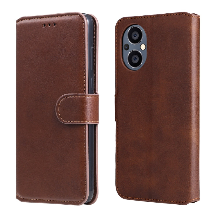 Custodia in pelle a conchiglia classica in vitello, For OPPO Realme GT2 Pro, For OPPO Reno7 SE 5G, For OPPO Reno7 Z 5G / A96 5G, For vivo Y55 5G / Y75 5G / T1 5G