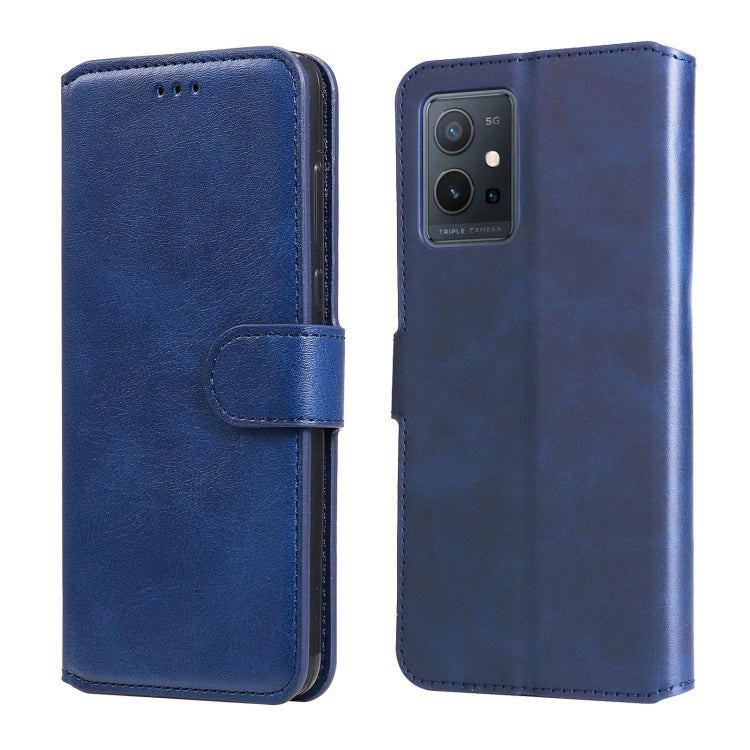 Custodia in pelle a conchiglia classica in vitello, For OPPO Realme GT2 Pro, For OPPO Reno7 SE 5G, For OPPO Reno7 Z 5G / A96 5G, For vivo Y55 5G / Y75 5G / T1 5G