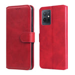 Custodia in pelle a conchiglia classica in vitello, For OPPO Realme GT2 Pro, For OPPO Reno7 SE 5G, For OPPO Reno7 Z 5G / A96 5G, For vivo Y55 5G / Y75 5G / T1 5G