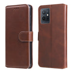 Custodia in pelle a conchiglia classica in vitello, For OPPO Realme GT2 Pro, For OPPO Reno7 SE 5G, For OPPO Reno7 Z 5G / A96 5G, For vivo Y55 5G / Y75 5G / T1 5G