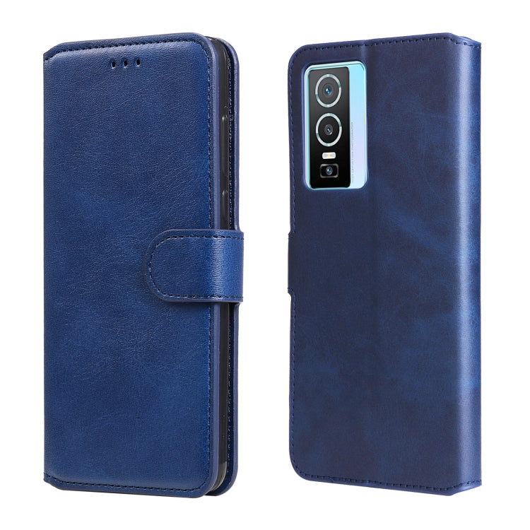Custodia in pelle a conchiglia classica in vitello, For vivo Y76s / Y76 5G, For Xiaomi Redmi Note 11 Global / Note 11S, For Xiaomi Redmi Note 11E / Redmi 10 Prime+ 5G, For Xiaomi Redmi Note 11 Pro 4G / 5G