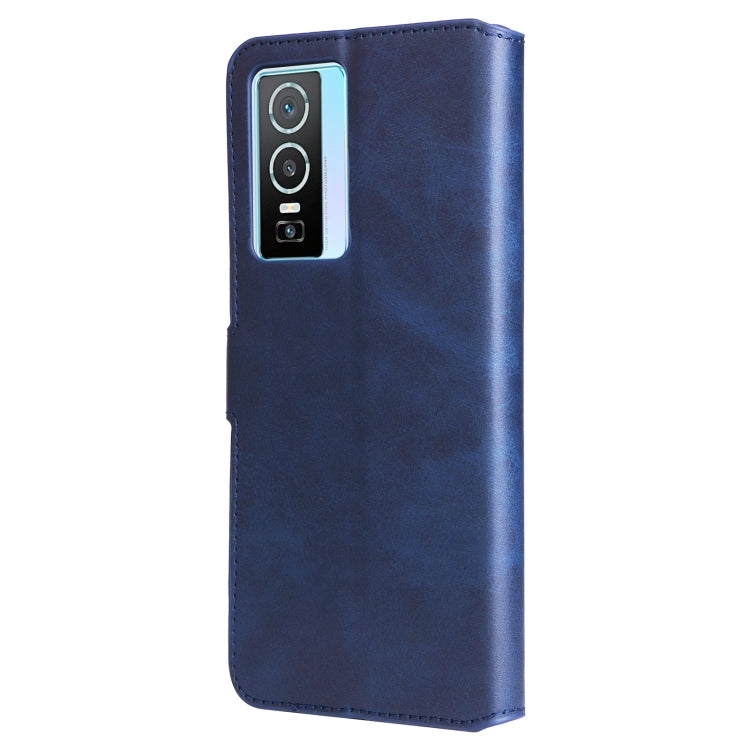 Custodia in pelle a conchiglia classica in vitello, For vivo Y76s / Y76 5G, For Xiaomi Redmi Note 11 Global / Note 11S, For Xiaomi Redmi Note 11E / Redmi 10 Prime+ 5G, For Xiaomi Redmi Note 11 Pro 4G / 5G