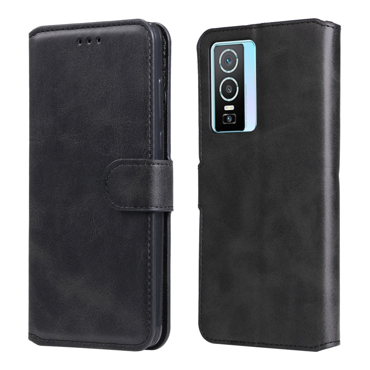 Custodia in pelle a conchiglia classica in vitello, For vivo Y76s / Y76 5G, For Xiaomi Redmi Note 11 Global / Note 11S, For Xiaomi Redmi Note 11E / Redmi 10 Prime+ 5G, For Xiaomi Redmi Note 11 Pro 4G / 5G
