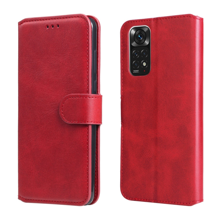 Custodia in pelle a conchiglia classica in vitello, For vivo Y76s / Y76 5G, For Xiaomi Redmi Note 11 Global / Note 11S, For Xiaomi Redmi Note 11E / Redmi 10 Prime+ 5G, For Xiaomi Redmi Note 11 Pro 4G / 5G