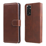 Custodia in pelle a conchiglia classica in vitello, For vivo Y76s / Y76 5G, For Xiaomi Redmi Note 11 Global / Note 11S, For Xiaomi Redmi Note 11E / Redmi 10 Prime+ 5G, For Xiaomi Redmi Note 11 Pro 4G / 5G