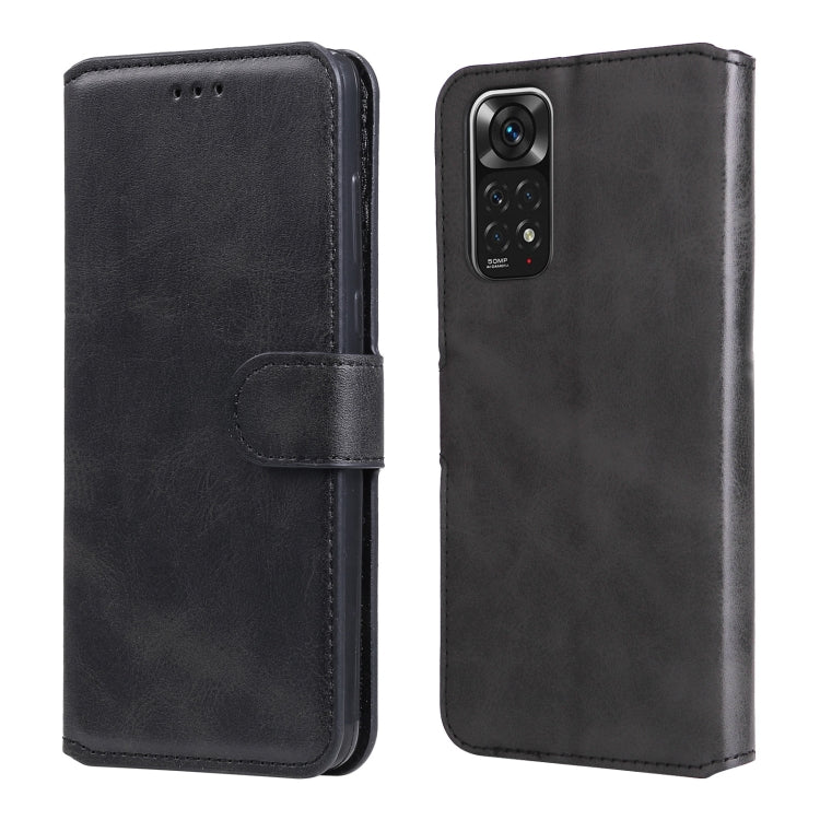 Custodia in pelle a conchiglia classica in vitello, For vivo Y76s / Y76 5G, For Xiaomi Redmi Note 11 Global / Note 11S, For Xiaomi Redmi Note 11E / Redmi 10 Prime+ 5G, For Xiaomi Redmi Note 11 Pro 4G / 5G