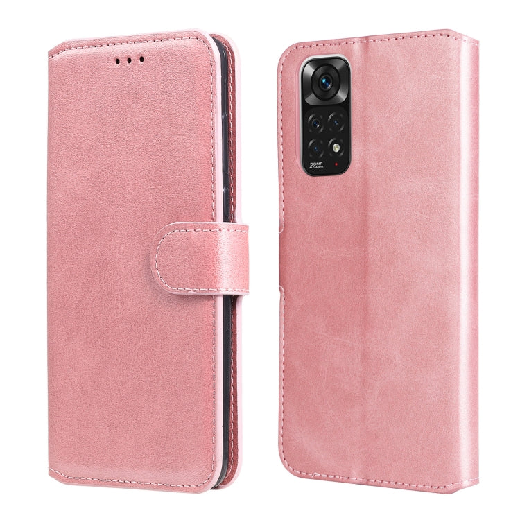 Custodia in pelle a conchiglia classica in vitello, For vivo Y76s / Y76 5G, For Xiaomi Redmi Note 11 Global / Note 11S, For Xiaomi Redmi Note 11E / Redmi 10 Prime+ 5G, For Xiaomi Redmi Note 11 Pro 4G / 5G