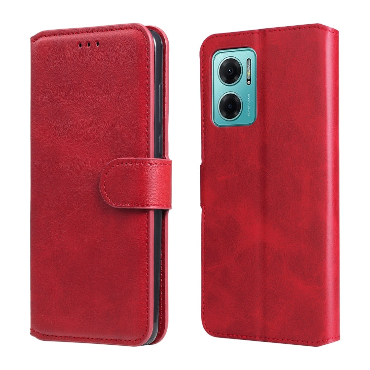 Custodia in pelle a conchiglia classica in vitello, For vivo Y76s / Y76 5G, For Xiaomi Redmi Note 11 Global / Note 11S, For Xiaomi Redmi Note 11E / Redmi 10 Prime+ 5G, For Xiaomi Redmi Note 11 Pro 4G / 5G