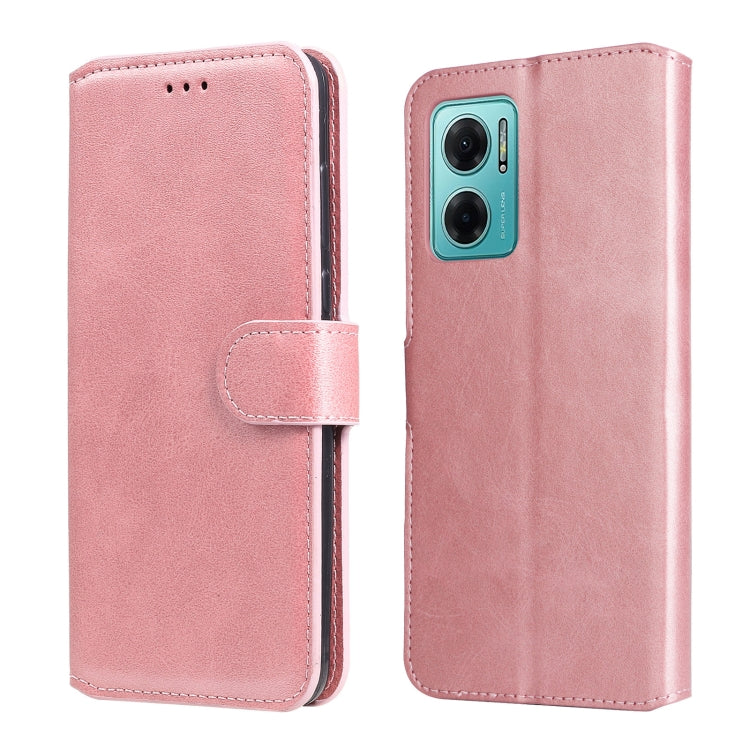 Custodia in pelle a conchiglia classica in vitello, For vivo Y76s / Y76 5G, For Xiaomi Redmi Note 11 Global / Note 11S, For Xiaomi Redmi Note 11E / Redmi 10 Prime+ 5G, For Xiaomi Redmi Note 11 Pro 4G / 5G