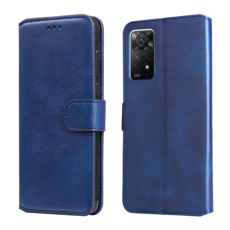 Custodia in pelle a conchiglia classica in vitello, For vivo Y76s / Y76 5G, For Xiaomi Redmi Note 11 Global / Note 11S, For Xiaomi Redmi Note 11E / Redmi 10 Prime+ 5G, For Xiaomi Redmi Note 11 Pro 4G / 5G