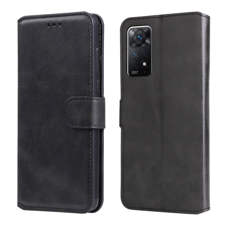 Custodia in pelle a conchiglia classica in vitello, For vivo Y76s / Y76 5G, For Xiaomi Redmi Note 11 Global / Note 11S, For Xiaomi Redmi Note 11E / Redmi 10 Prime+ 5G, For Xiaomi Redmi Note 11 Pro 4G / 5G