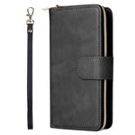 Custodia portafoglio in pelle con 9 slot per iPhone 13 Pro Max