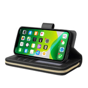 Custodia per cellulare in pelle con cerniera a portafoglio con 9 slot per schede, For iPhone 13 mini, For iPhone 13, For iPhone 13 Pro, For iPhone 13 Pro Max