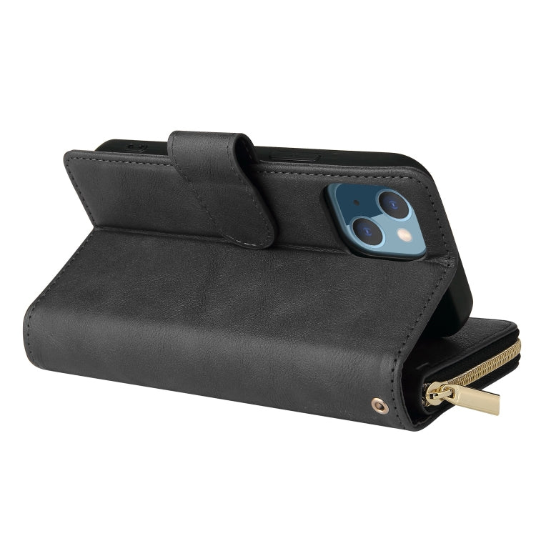 Custodia portafoglio in pelle con 9 slot per iPhone 13 Pro Max