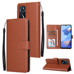 Custodia per telefono in pelle multifunzionale con 3 slot per schede, For OPPO A16, For Samsung Galaxy S22 5G, For Samsung Galaxy S22 Ultra 5G