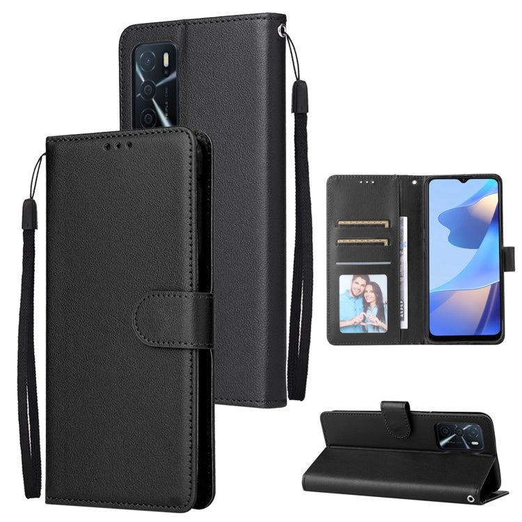 Custodia per telefono in pelle multifunzionale con 3 slot per schede, For OPPO A16, For Samsung Galaxy S22 5G, For Samsung Galaxy S22 Ultra 5G