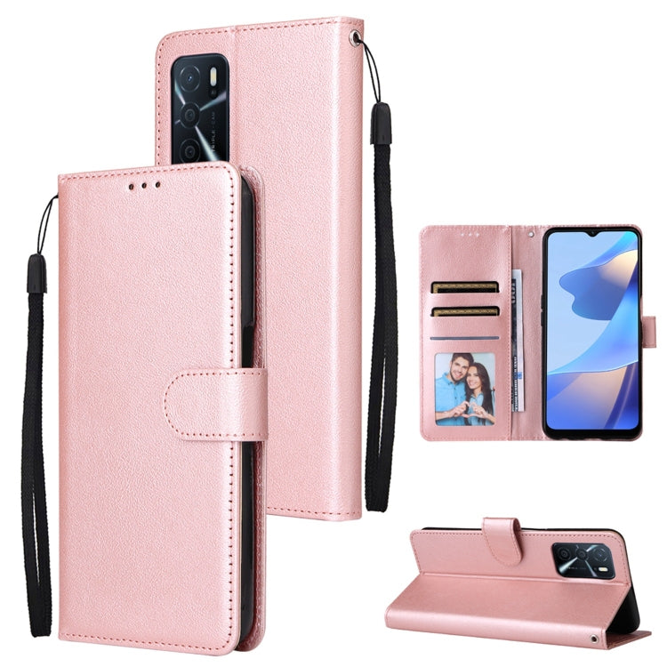 Custodia per telefono in pelle multifunzionale con 3 slot per schede, For OPPO A16, For Samsung Galaxy S22 5G, For Samsung Galaxy S22 Ultra 5G