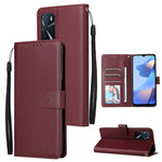 Custodia per telefono in pelle multifunzionale con 3 slot per schede, For OPPO A16, For Samsung Galaxy S22 5G, For Samsung Galaxy S22 Ultra 5G
