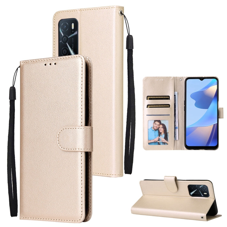 Custodia per telefono in pelle multifunzionale con 3 slot per schede, For OPPO A16, For Samsung Galaxy S22 5G, For Samsung Galaxy S22 Ultra 5G