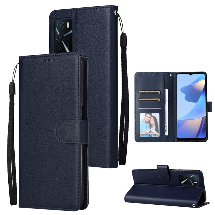 Custodia per telefono in pelle multifunzionale con 3 slot per schede, For OPPO A16, For Samsung Galaxy S22 5G, For Samsung Galaxy S22 Ultra 5G
