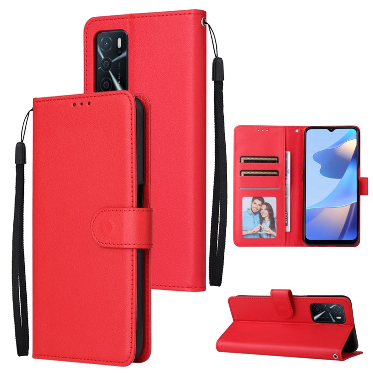 Custodia per telefono in pelle multifunzionale con 3 slot per schede, For OPPO A16, For Samsung Galaxy S22 5G, For Samsung Galaxy S22 Ultra 5G