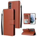 Custodia per telefono in pelle multifunzionale con 3 slot per schede, For OPPO A16, For Samsung Galaxy S22 5G, For Samsung Galaxy S22 Ultra 5G