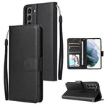Custodia per telefono in pelle multifunzionale con 3 slot per schede, For OPPO A16, For Samsung Galaxy S22 5G, For Samsung Galaxy S22 Ultra 5G
