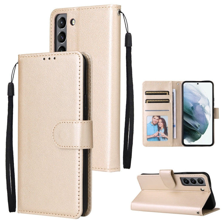 Custodia per telefono in pelle multifunzionale con 3 slot per schede, For OPPO A16, For Samsung Galaxy S22 5G, For Samsung Galaxy S22 Ultra 5G