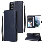 Custodia per telefono in pelle multifunzionale con 3 slot per schede, For OPPO A16, For Samsung Galaxy S22 5G, For Samsung Galaxy S22 Ultra 5G