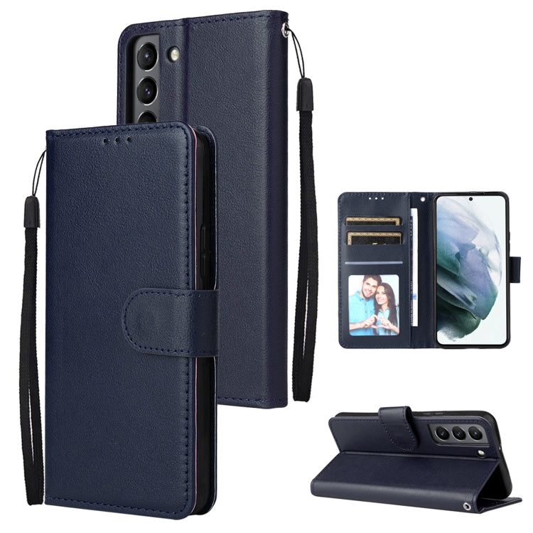 Custodia per telefono in pelle multifunzionale con 3 slot per schede, For OPPO A16, For Samsung Galaxy S22 5G, For Samsung Galaxy S22 Ultra 5G