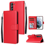 Custodia per telefono in pelle multifunzionale con 3 slot per schede, For OPPO A16, For Samsung Galaxy S22 5G, For Samsung Galaxy S22 Ultra 5G