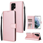 Custodia per telefono in pelle multifunzionale con 3 slot per schede, For OPPO A16, For Samsung Galaxy S22 5G, For Samsung Galaxy S22 Ultra 5G