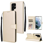 Custodia per telefono in pelle multifunzionale con 3 slot per schede, For OPPO A16, For Samsung Galaxy S22 5G, For Samsung Galaxy S22 Ultra 5G