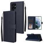 Custodia per telefono in pelle multifunzionale con 3 slot per schede, For OPPO A16, For Samsung Galaxy S22 5G, For Samsung Galaxy S22 Ultra 5G