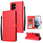 Custodia per telefono in pelle multifunzionale con 3 slot per schede, For OPPO A16, For Samsung Galaxy S22 5G, For Samsung Galaxy S22 Ultra 5G