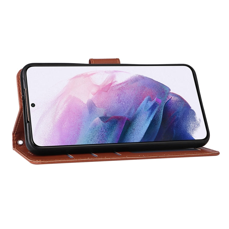 Custodia per telefono in pelle multifunzionale con 3 slot per schede, For Samsung Galaxy S22+ 5G