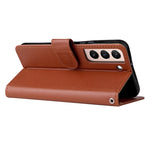 Custodia per telefono in pelle multifunzionale con 3 slot per schede, For Samsung Galaxy S22+ 5G