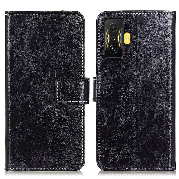 Cassa del telefono in pelle con texture retrò Crazy Horse, For OPPO Realme GT2 Pro, For Xiaomi Poco F4 GT 5G