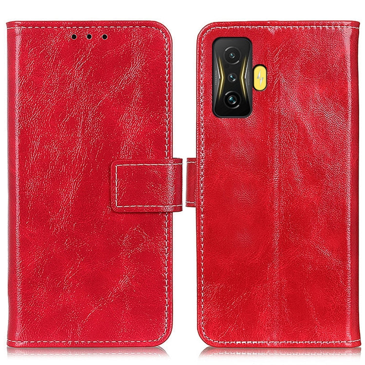 Cassa del telefono in pelle con texture retrò Crazy Horse, For OPPO Realme GT2 Pro, For Xiaomi Poco F4 GT 5G
