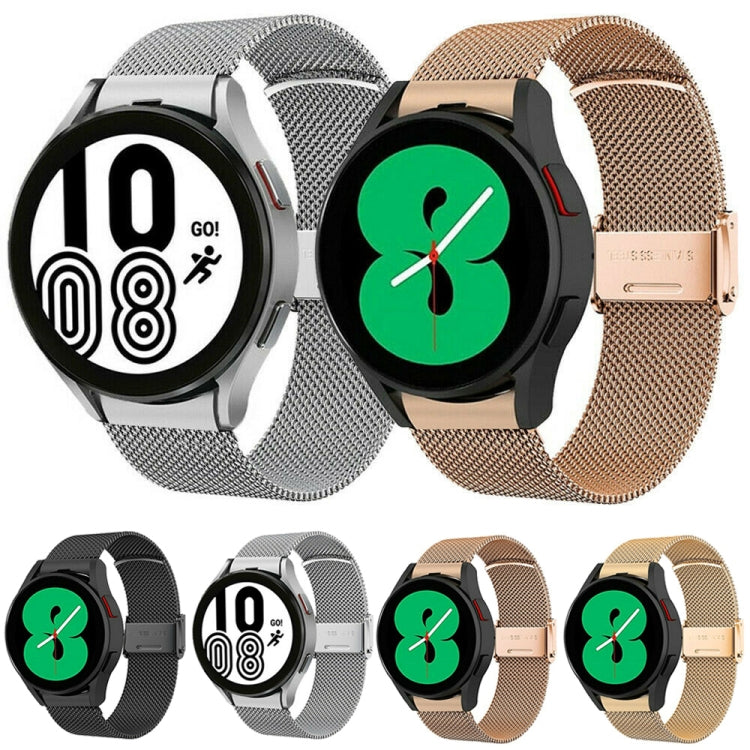 Cinturino per orologio con fibbia Milano in acciaio inossidabile, For Samsung Galaxy Watch4 40mm / 44mm