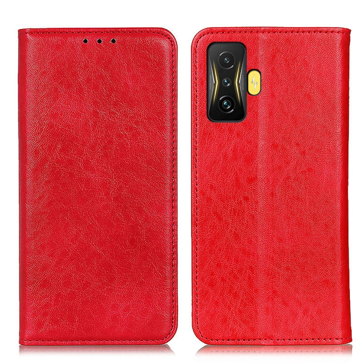 Custodia per telefono in pelle con struttura magnetica Crazy Horse, For Xiaomi Poco F4 GT 5G
