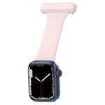 Cinturino per orologio da infermiera in silicone per la serie Apple Watch, 7 41mm / 6&SE&5&4 40mm / 3&2&1 38mm, 7 45mm / 6&SE&5&4 44mm / 3&2&1 42mm